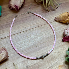 Load image into Gallery viewer, Pink Shell Heishi Necklace  – 15"
