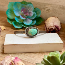 Load image into Gallery viewer, Copper &amp; Turquoise Cuff Bracelet
