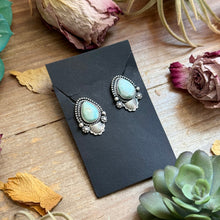 Load image into Gallery viewer, 34 - Sterling Silver Dry Creek Turquoise Stud Earrings by Shay Pfeiffer
