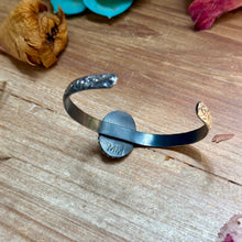 Load image into Gallery viewer, MJ Royston Turquoise Sterling Silver Cuff – Medium Stone
