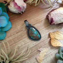 Load image into Gallery viewer, MJ Freeform Turquoise Pendant – Sterling Silver

