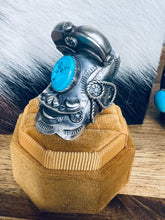 Load image into Gallery viewer, Tim Yazzie Handmade Saddle Rings
