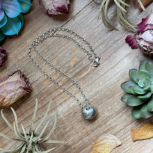 Load image into Gallery viewer, 89 - Sterling Silver Desert Wolf Single Ponca Pearl Necklace by Jason Ogg
