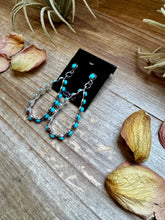 Load image into Gallery viewer, Kingman Turquoise Dangle Earrings – Sterling Silver, Lightweight, USA Made
