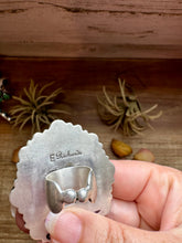 Load image into Gallery viewer, Adjustable Cluster Ring – Spiny Oyster &amp; Sonoran Gold by E. Richards, Native Made
