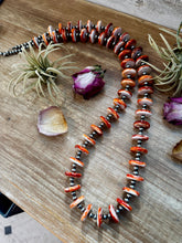 Load image into Gallery viewer, NFR Collection Necklace – 6mm Sterling Silver Pearls with 16mm Spiny Oyster – 38"
