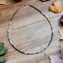 Load image into Gallery viewer, 15.25” Pink Freshwater Pearl Necklace – Sterling Silver Pearls
