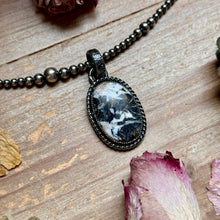 Load image into Gallery viewer, MJ Pendant - White Buffalo Sterling Silver
