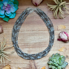 Load image into Gallery viewer, Faceted Moonstone Necklace – 19" 3mm

