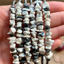 Load image into Gallery viewer, 14” White Buffalo Choker – Sterling Silver Pearls
