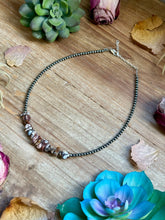 Load image into Gallery viewer, 14” Wild Horse Choker – Sterling Silver Pearls
