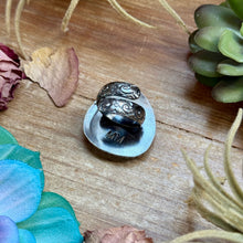 Load image into Gallery viewer, MJ Blue Turquoise Ring – Sterling Silver Adjustable Band
