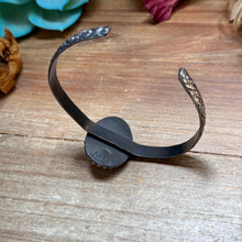 Load image into Gallery viewer, MJ Oval Black Jack Turquoise Sterling Silver Cuff
