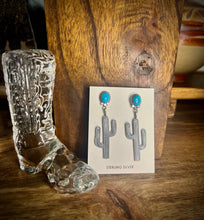 Load image into Gallery viewer, Cactus Dangle Earrings
