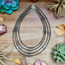 Load image into Gallery viewer, 14 inch Graduated Sterling Silver Pearl Choker
