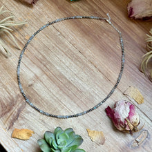 Load image into Gallery viewer, Faceted Moonstone Necklace – 19" 3mm
