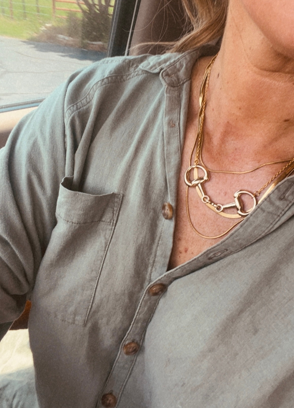 Snaffle Bit Necklace
