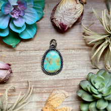 Load image into Gallery viewer, MJ Turquoise Pendant – Sterling Silver
