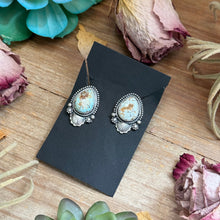 Load image into Gallery viewer, 30 - Sterling Silver Dry Creek Turquoise Stud Earrings, $125 (MSRP $335), Artist Shay Pfeiffer
