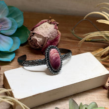 Load image into Gallery viewer, Show moreShow lessMJ Purple Spiny Cuff – Sterling Silver
