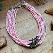 Load image into Gallery viewer, Pink Shell Heishi Necklace  – 15"

