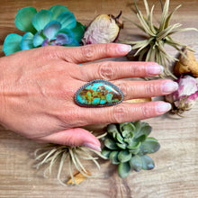Load image into Gallery viewer, MJ ring - Sterling Silver Free Form Long Adjustable
