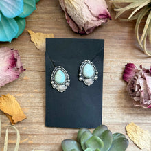 Load image into Gallery viewer, 34 - Sterling Silver Dry Creek Turquoise Stud Earrings by Shay Pfeiffer
