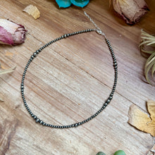 Load image into Gallery viewer, 16 inch Graduated Sterling Silver Pearl Necklace
