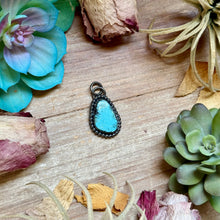 Load image into Gallery viewer, FREE Sterling Silver Necklace + MJ Freeform Bright Blue Turquoise Charm
