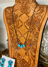 Load image into Gallery viewer, 3 Stone Kingman Necklace
