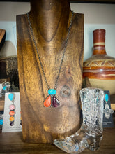 Load image into Gallery viewer, Three Stone Multicolor Necklace
