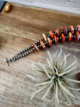 Load image into Gallery viewer, NFR Collection Necklace – 6mm Sterling Silver Pearls with 16mm Spiny Oyster – 38"
