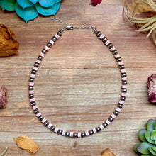 Load image into Gallery viewer, Pink Conch &amp; Sterling Silver Choker 6mm
