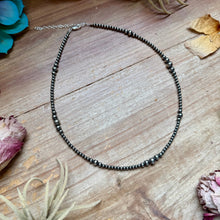 Load image into Gallery viewer, 16 inch Graduated Sterling Silver Pearl Necklace
