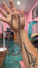 Load image into Gallery viewer, 18-Inch Sterling Silver Pearl Necklace – 4mm &amp; 8mm Alternating Pearls
