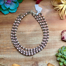 Load image into Gallery viewer, Pink Conch &amp; Sterling Silver Choker 6mm
