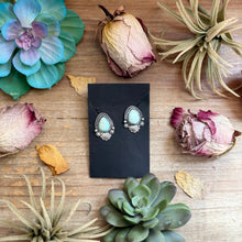Load image into Gallery viewer, 34 - Sterling Silver Dry Creek Turquoise Stud Earrings by Shay Pfeiffer
