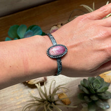 Load image into Gallery viewer, Show moreShow lessMJ Purple Spiny Cuff – Sterling Silver
