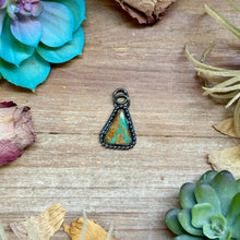 Load image into Gallery viewer, FREE Sterling Silver Necklace + MJ Triangle Royston Turquoise Charm
