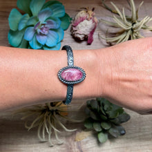 Load image into Gallery viewer, Show moreShow lessMJ Purple Spiny Cuff – Sterling Silver
