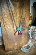 Load image into Gallery viewer, Three Stone Multicolor Necklace
