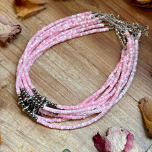 Load image into Gallery viewer, Pink Shell Heishi Necklace  – 15"
