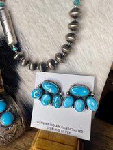 Load image into Gallery viewer, Whitewater Turquoise Four Stone Clusters
