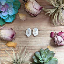 Load image into Gallery viewer, 30 - Sterling Silver Dry Creek Turquoise Stud Earrings, $125 (MSRP $335), Artist Shay Pfeiffer

