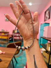 Load image into Gallery viewer, 16mm Graduated Sterling Silver Pearl Necklace
