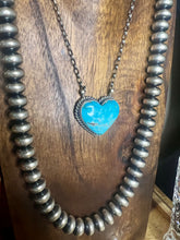 Load image into Gallery viewer, Turquoise Heart Necklace
