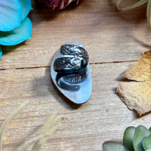 Load image into Gallery viewer, MJ ring - Sterling Silver Free Form Long Adjustable
