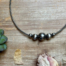 Load image into Gallery viewer, 16mm Graduated Sterling Silver Pearl Necklace
