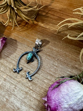 Load image into Gallery viewer, Naja Pendant with Turquoise – Sterling Silver
