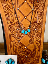 Load image into Gallery viewer, 3 Stone Kingman Necklace
